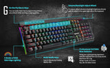 K580 VATA RGB LED Backlit Mechanical Gaming Keyboard